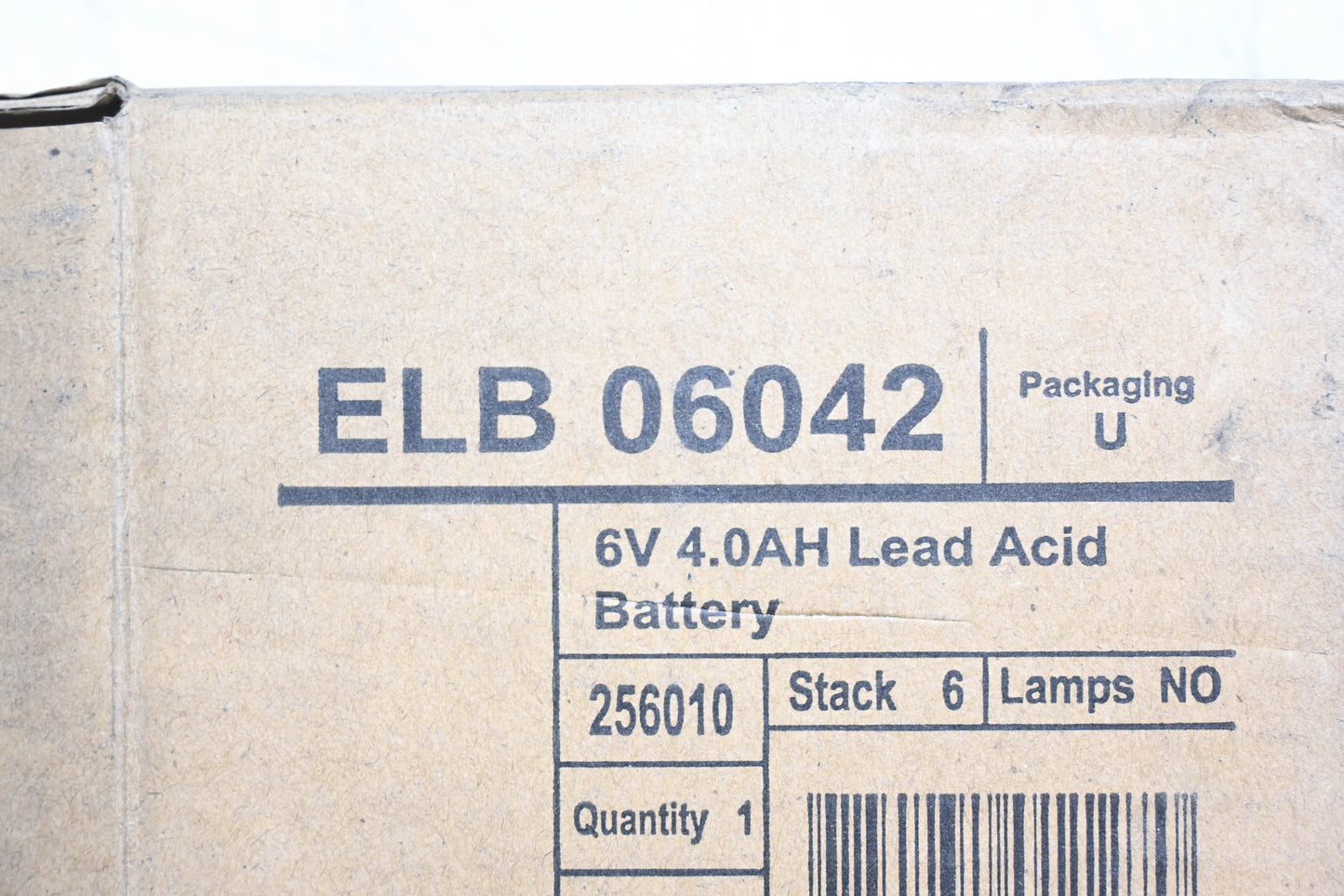 Lithonia ELB06042 Replacement Battery NOS