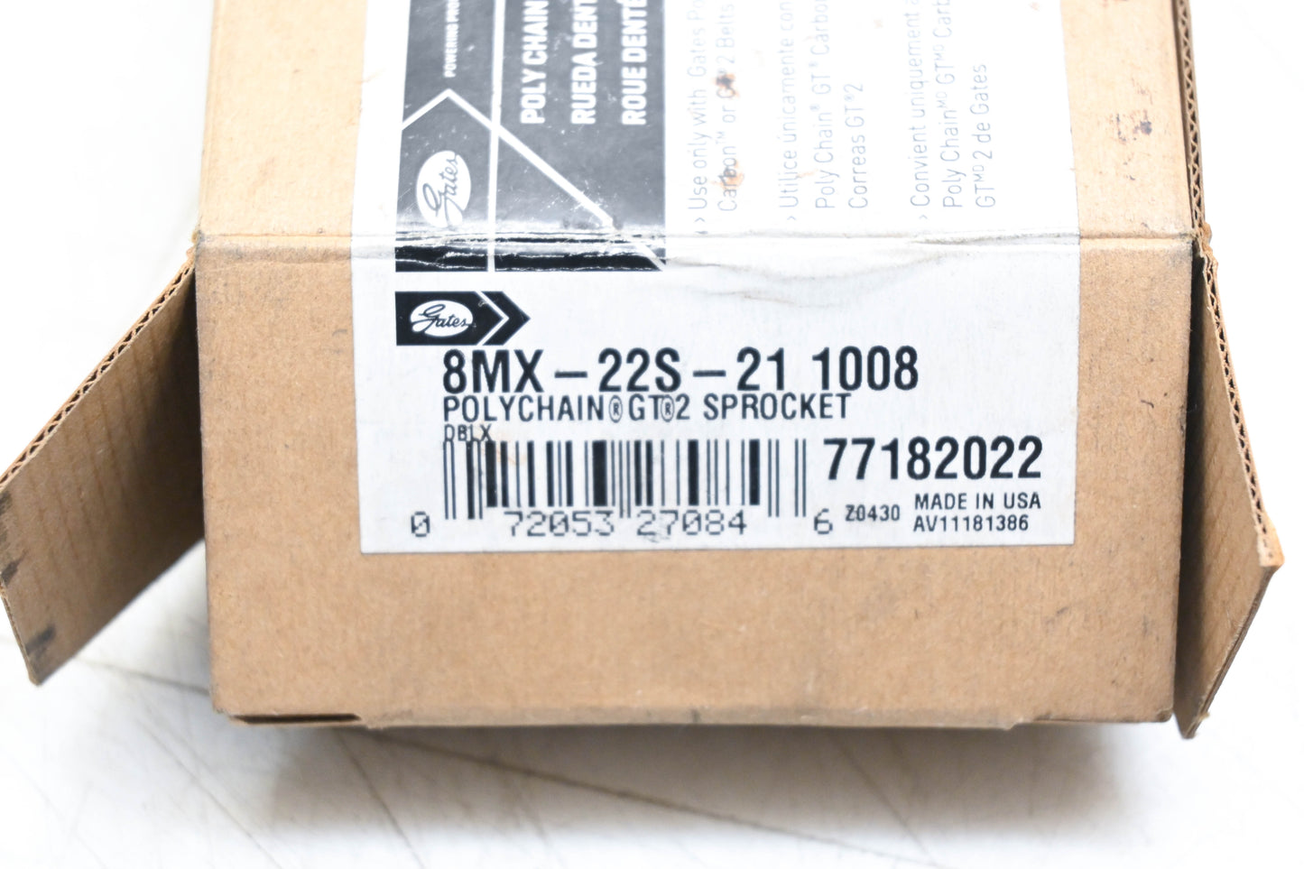 Gates 8MX-22S-21-1008 Polychain Sprocket NOS
