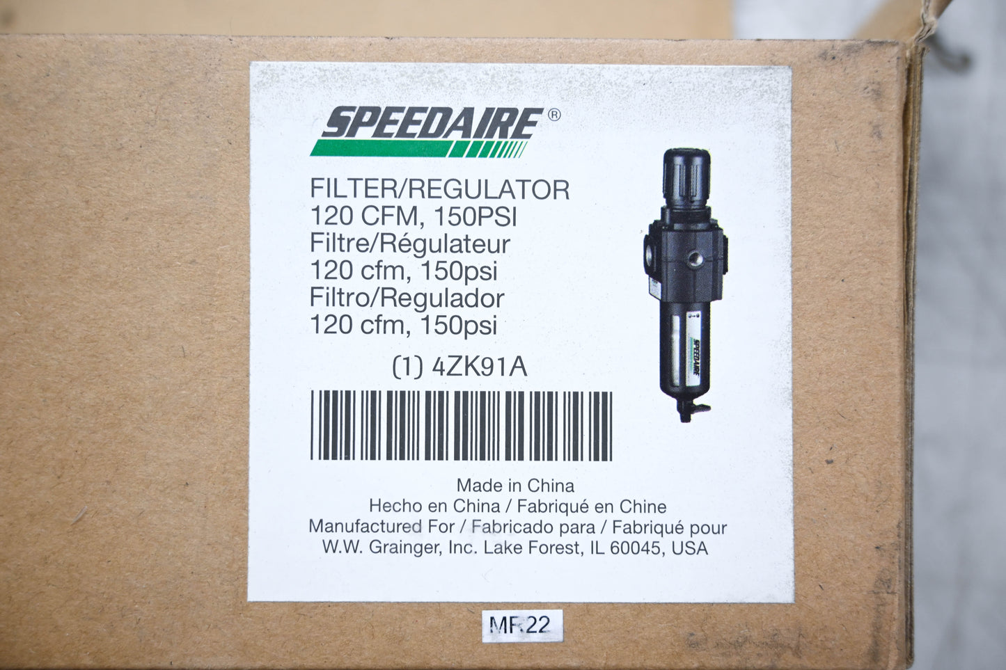 Speedaire 4ZK91A Filter/Regulator NOS