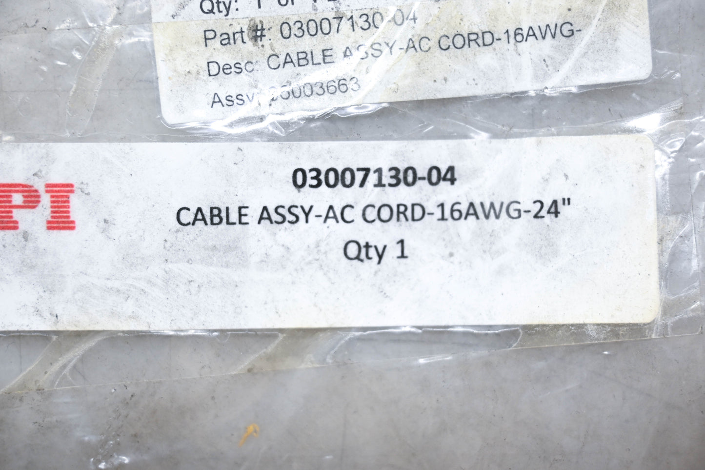 Aftermarket 03007130-04 Power Cord NOS