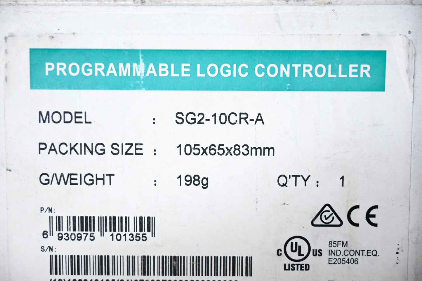 TECO SG2-10CR-A Programmable Logic Controller NOS