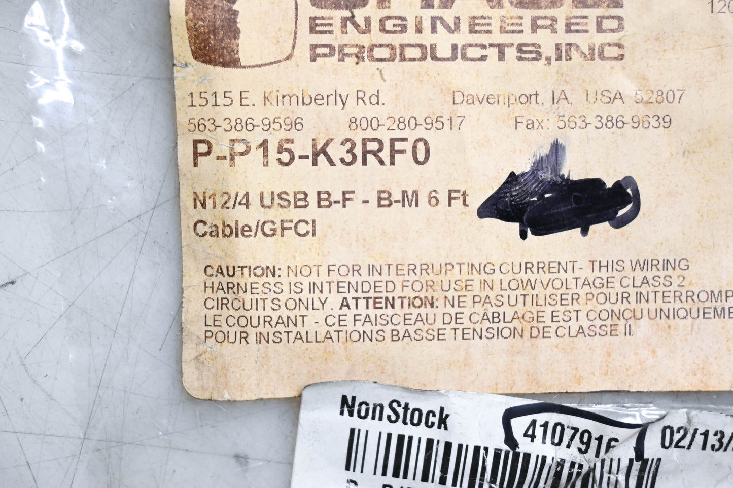 GracePort P-P15-K3RF0 Panel Interface Connector NOS
