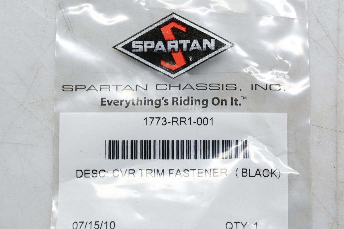 Spartan Chassis 1773-RR1-001 Fastener Cover Trim Black NOS