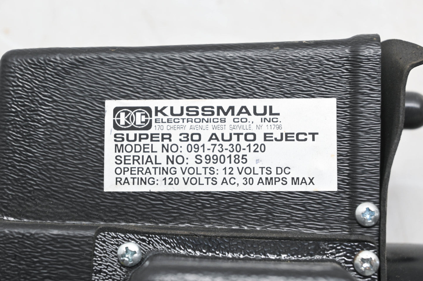Kussmaul Electronics 091-73-30-120 Super 30 Auto Eject 120 Volt AC 30A