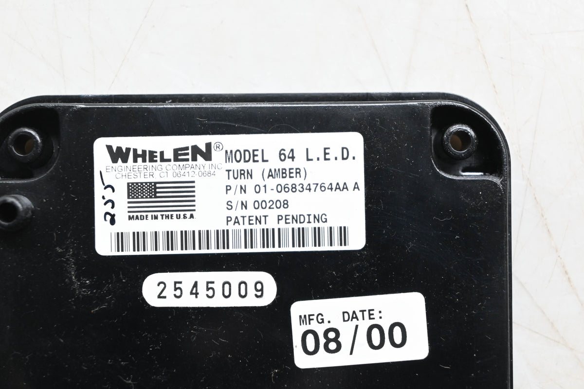 Whelen 01-0683476AA-A 600 Series LED Amber Flasher