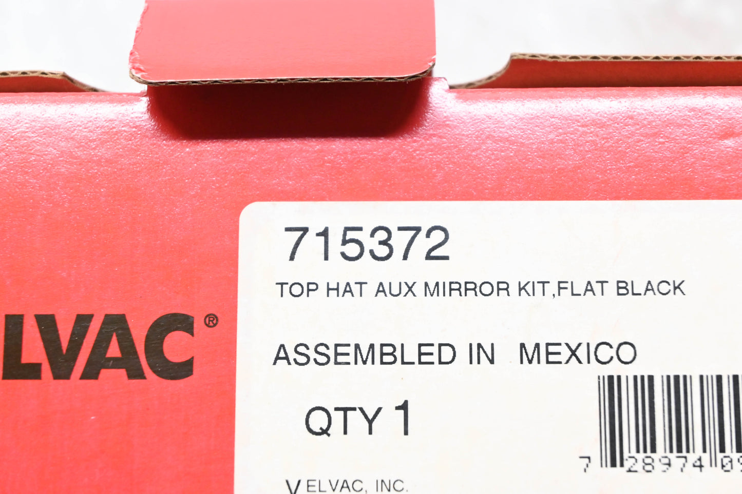 Velvac 715372 Top Hat Aux Mirror Kit NOS
