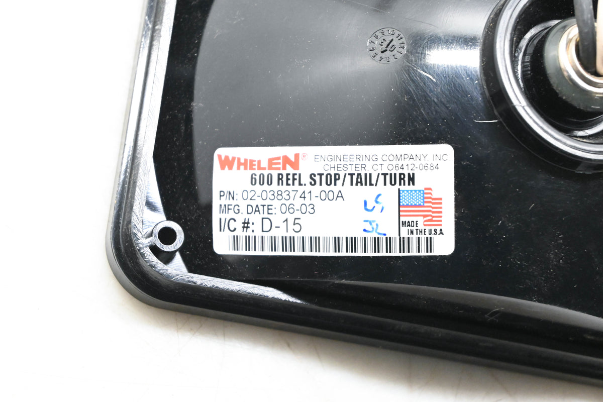 Whelen 02-0383741-00 600 Stop Tail Turn Reflector