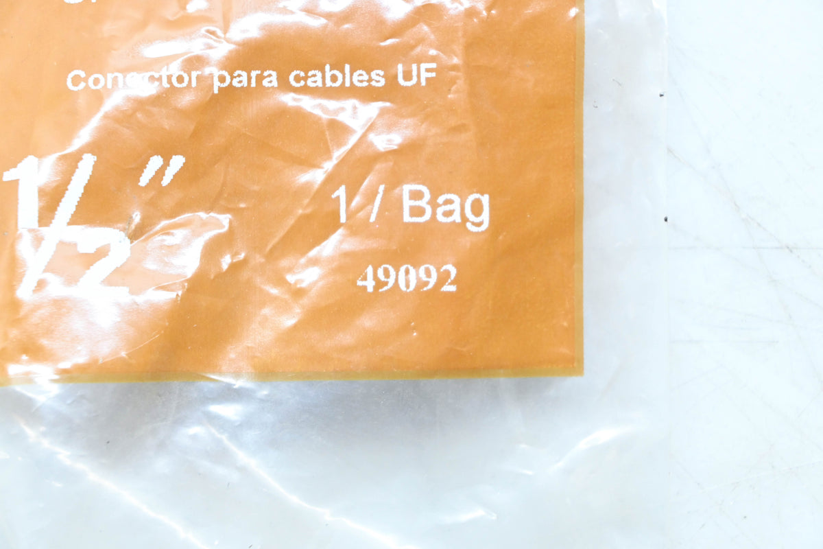 Sigma Electric 49092, 31857490928 1/2" UF Cable Connector NOS