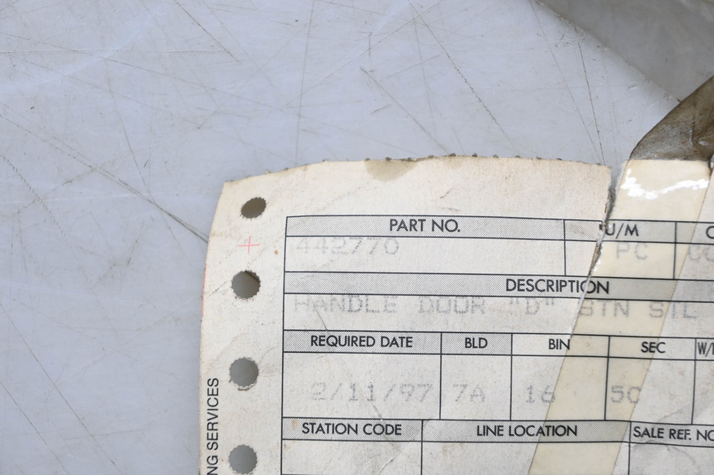 Hansen 442770 Stainless D Ring Swivel Handle NOS