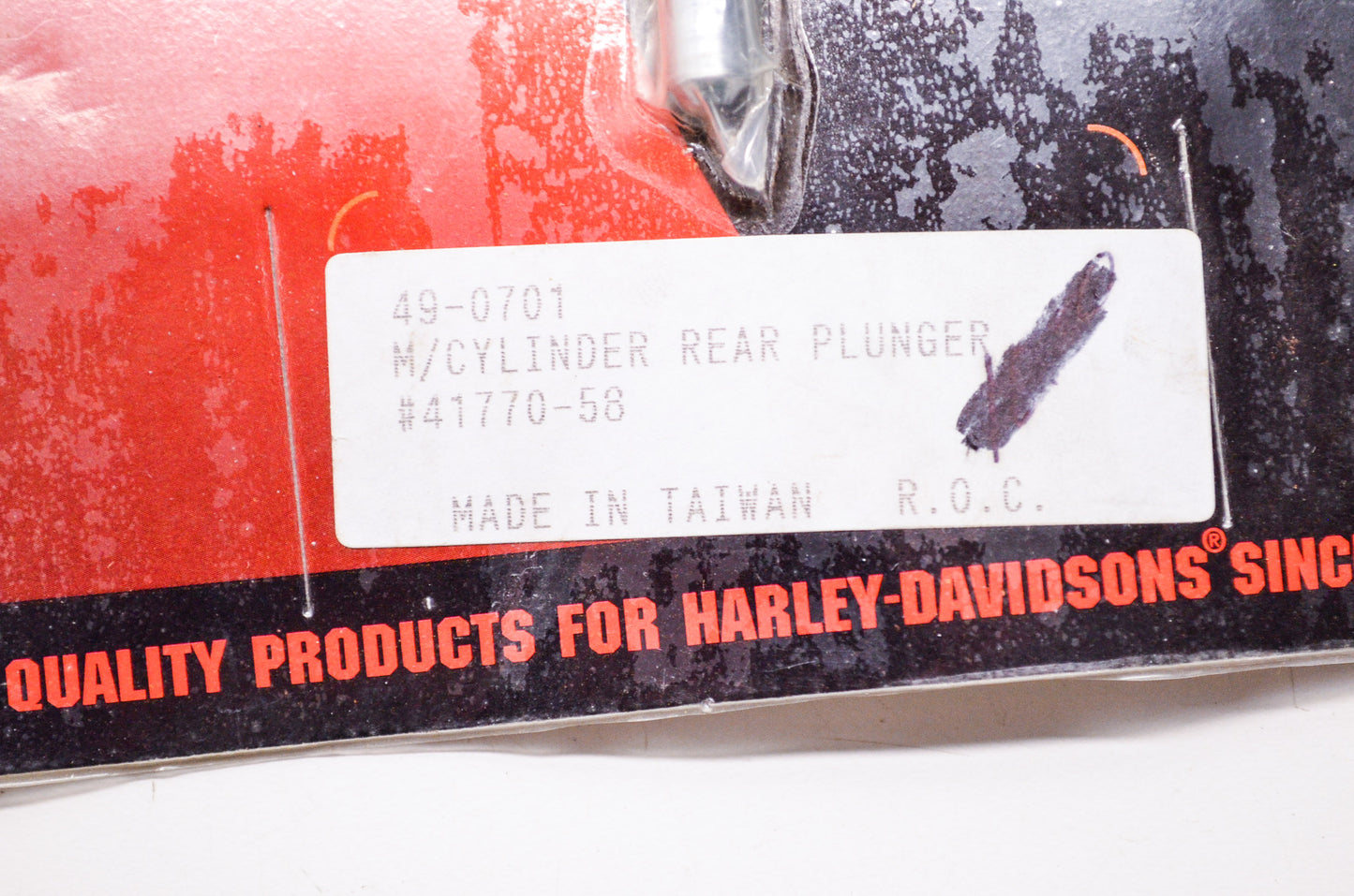New Biker's Choice Master Cylinder Rear Plunger Harley Davidson NOS