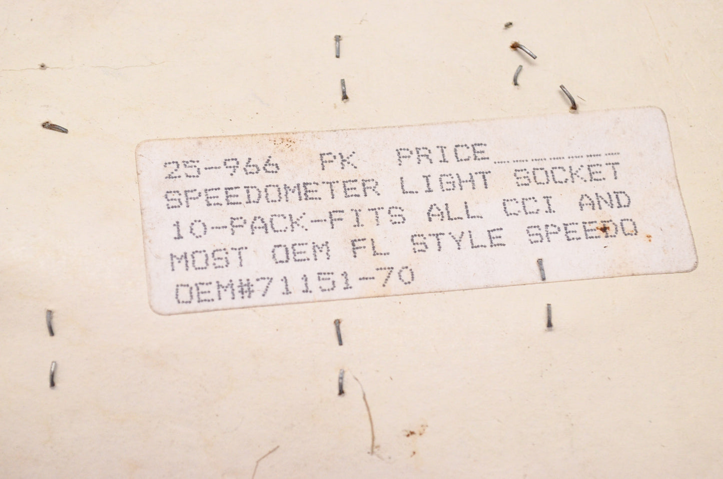 Speedometer Light Socket w/ Bulb Harley Davidson Qty 2 NOS