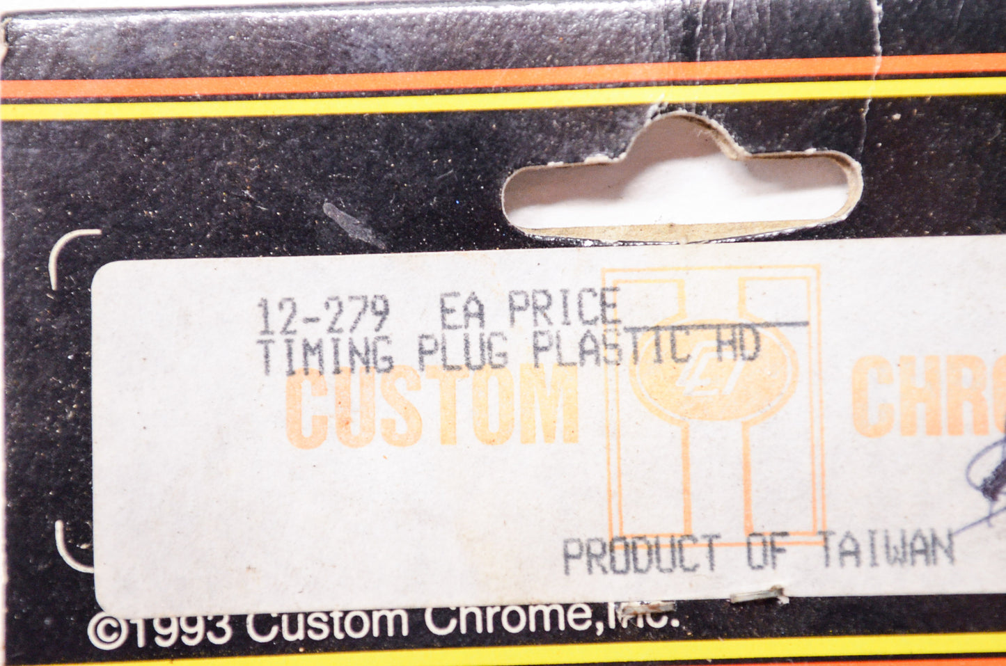 New Custom Chrome Plastic Timing Plug Harley Davidson NOS