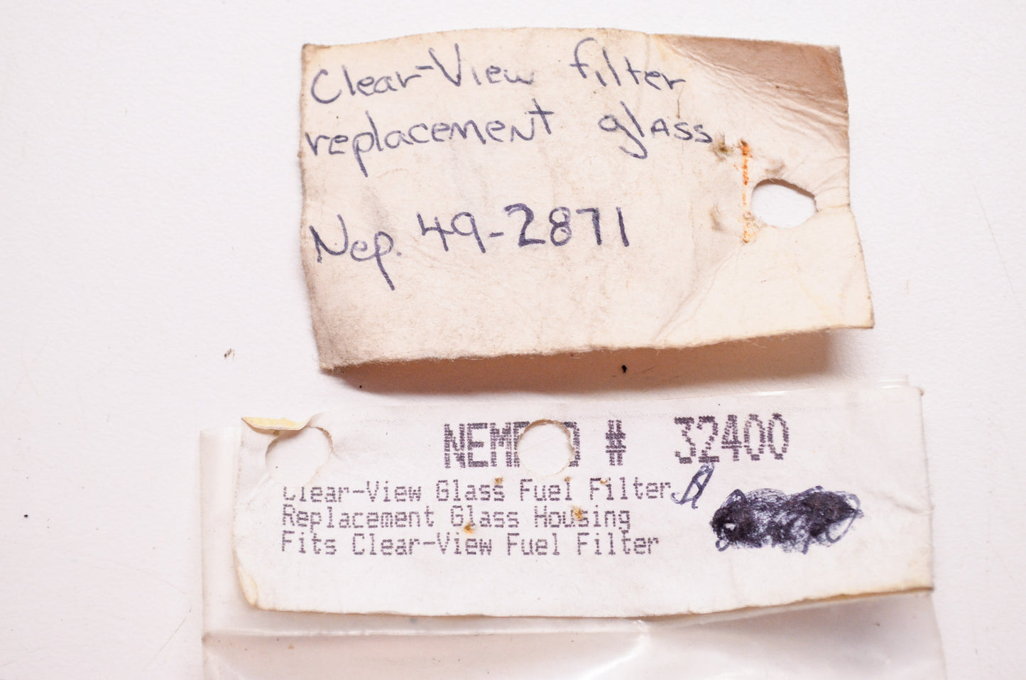New Nempco Clear View Replacement Glass Fuel Filter Housing NOS