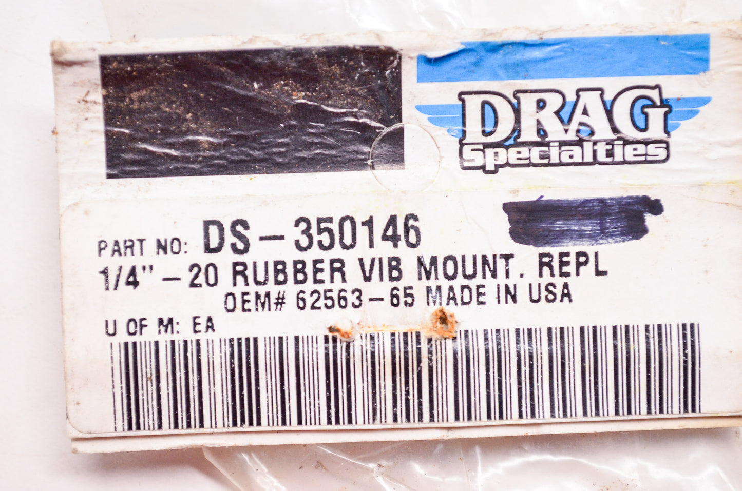 New Drag Specialties Rubber Vibration Mount 1/4'-20 Harley Davidson NOS