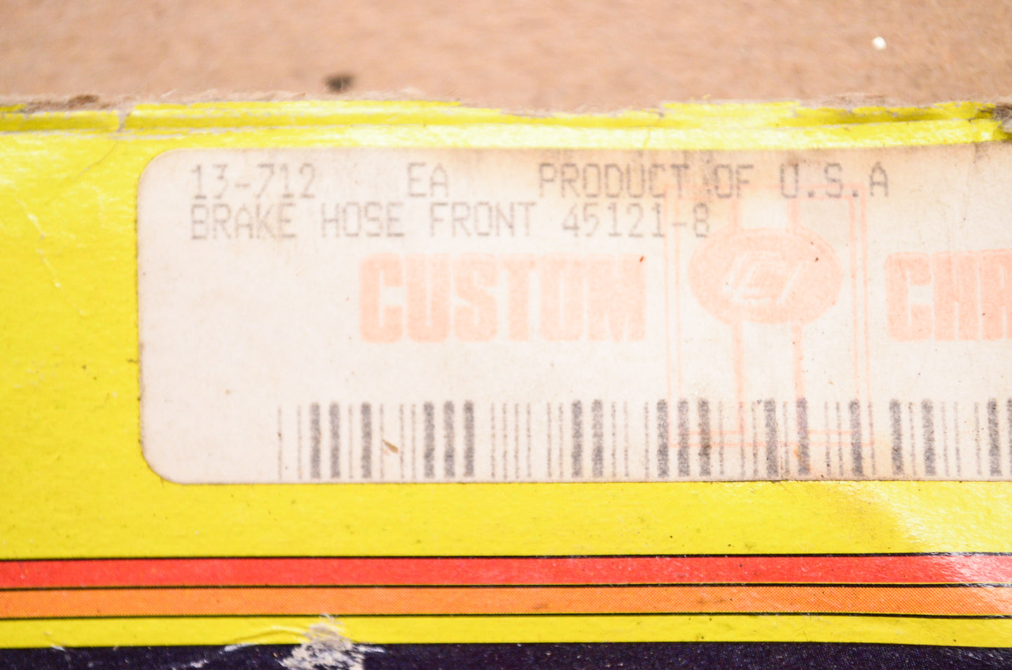 New Custom Chrome Accel Front Brake Hose Assembly Harley Davidson NOS