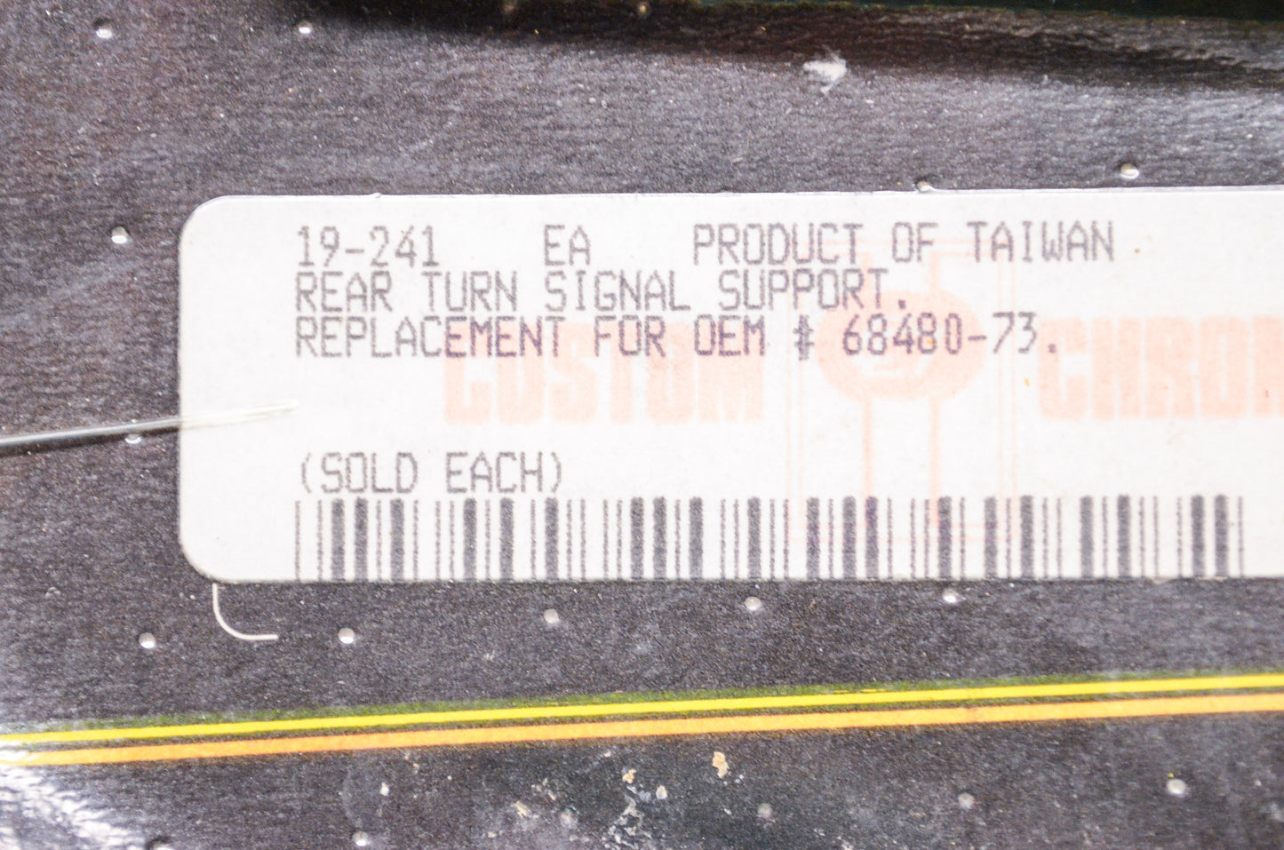 New Custom Chrome Rear Turn Signal Support Harley Davidson NOS