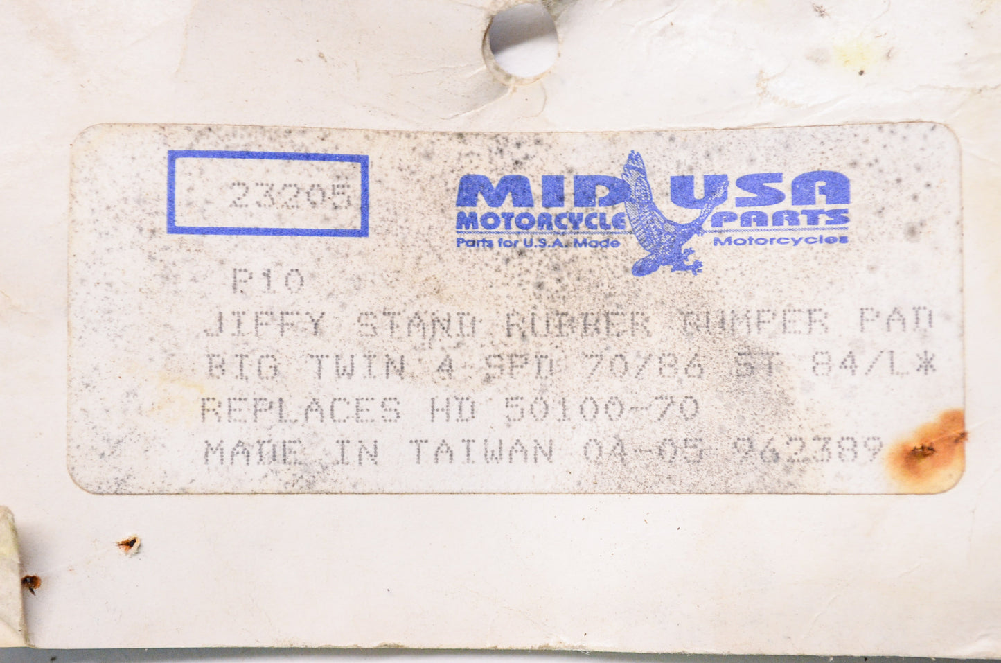 Jiffy Stand Rubber Pad Harley Davidson Big Twin Softail Qty 10 NOS