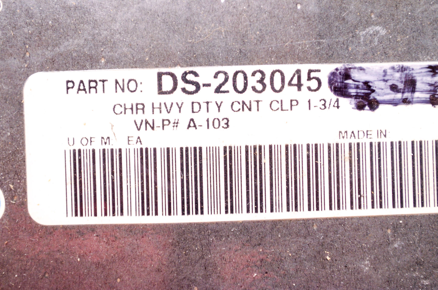 Chrome Heavy Duty Exhaust Clamp Assembly 1-3/4 NOS