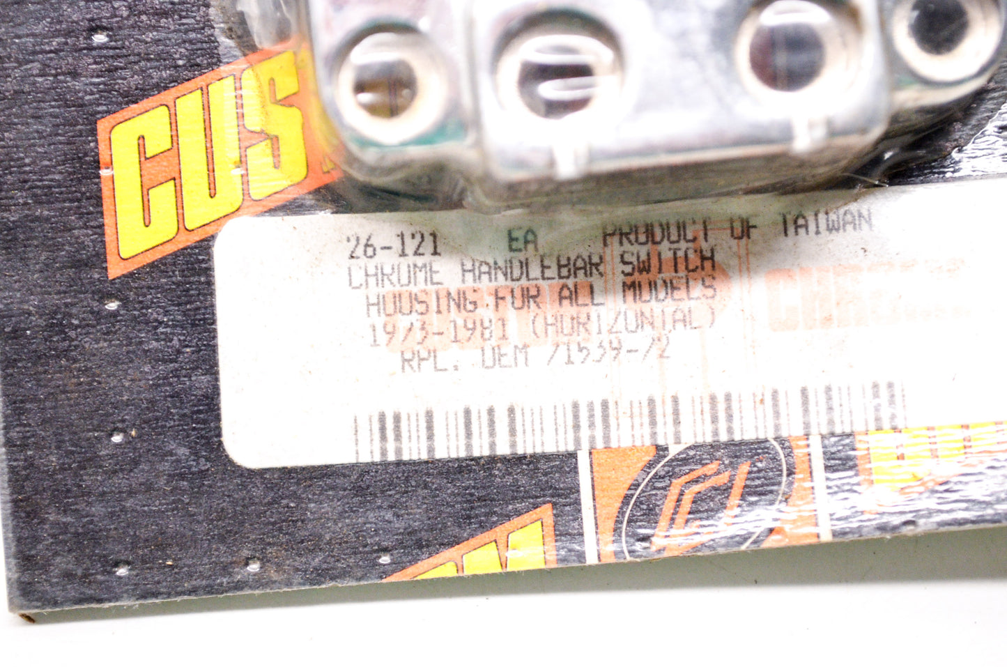 Chrome Handlebar Switch Housing Harley Davidson NOS