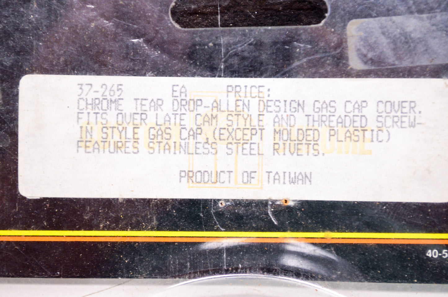 Tear Drop Allen Design Gas Cap Cover Harley Davidson NOS
