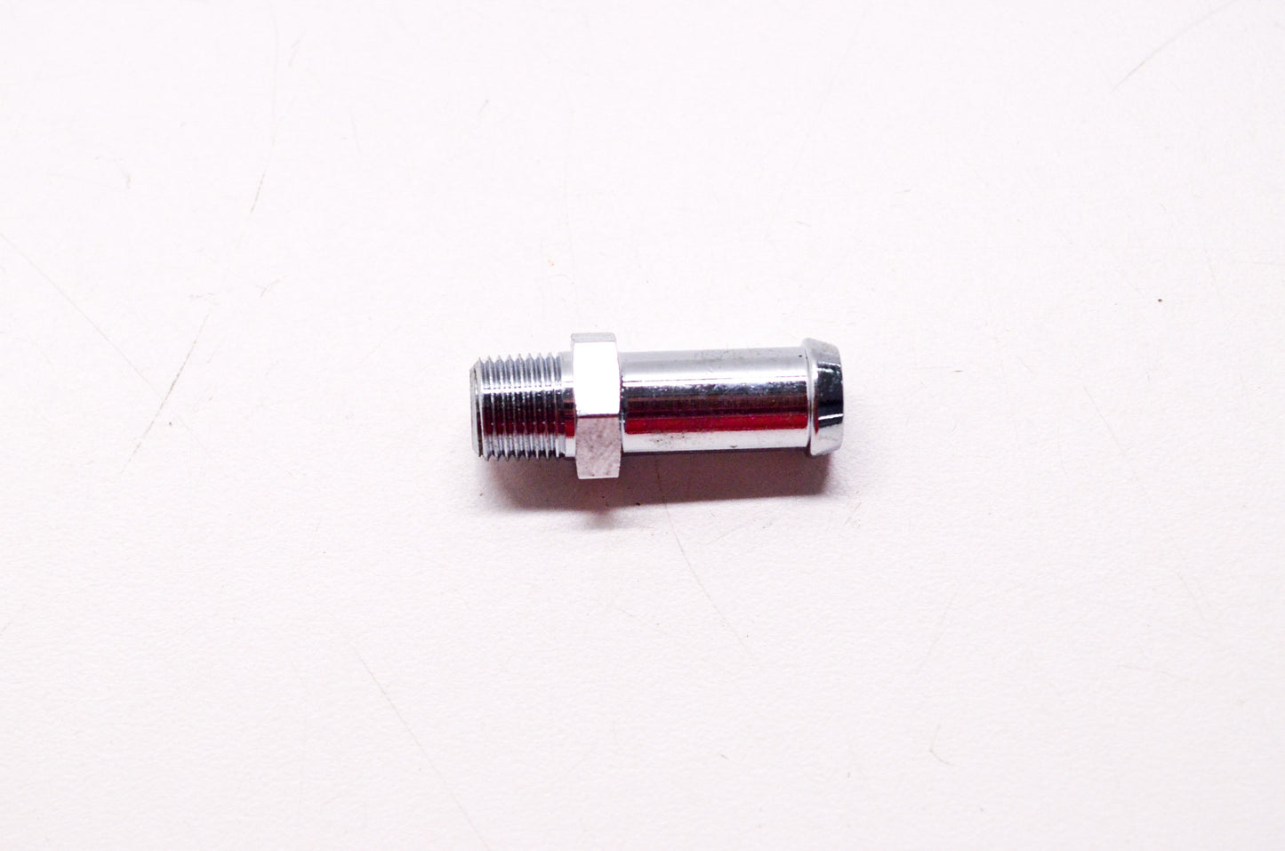 New Custom Chrome Chrome Hose Fitting 3/8 Hose x 1/8 NPT Harley Davidson NOS