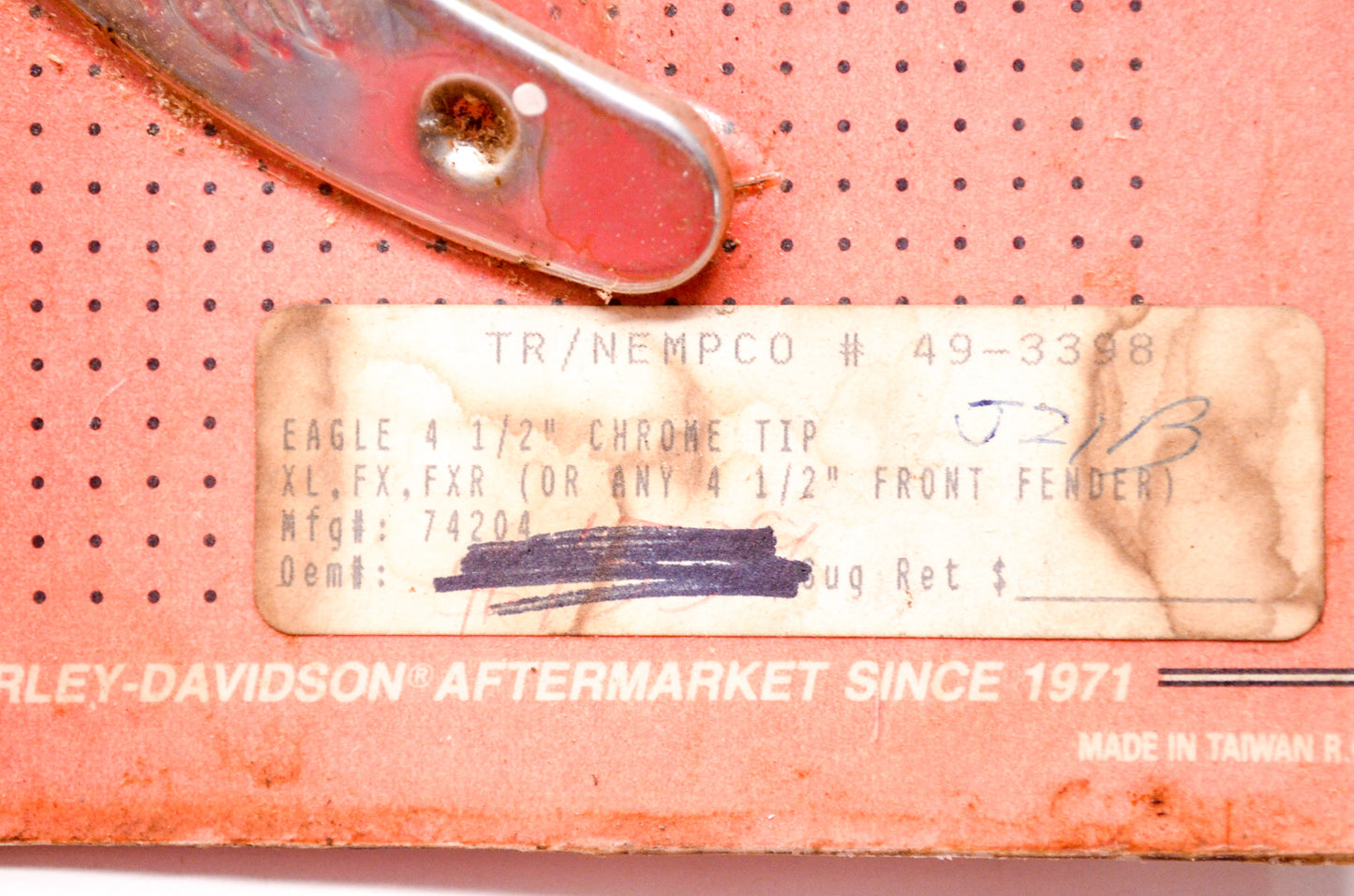 Eagle 4 1/2' Chrome Tip Harley Davidson XL FX FXR NOS