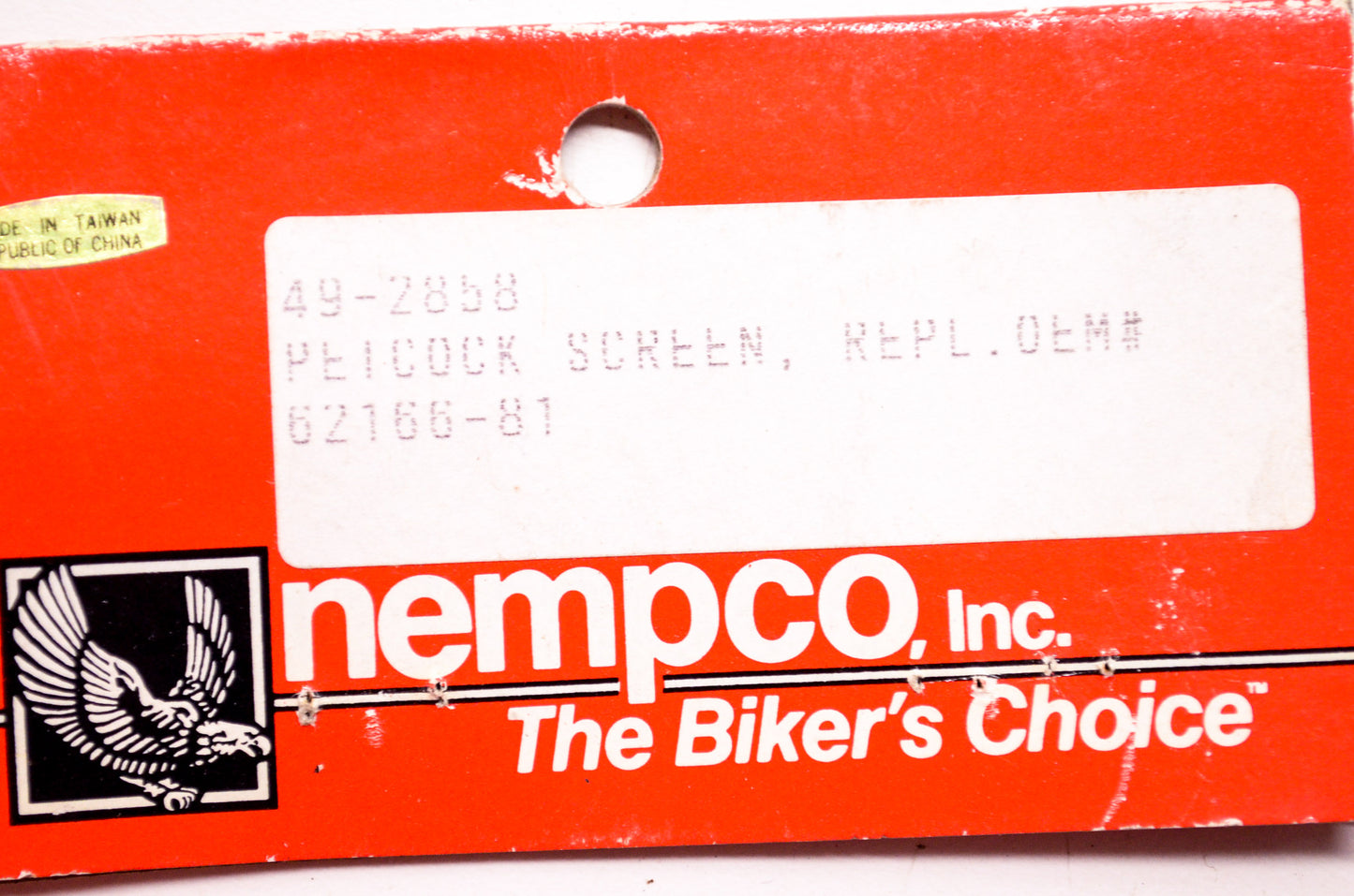 New Nempco Petcock Screen Harley Davidson NOS