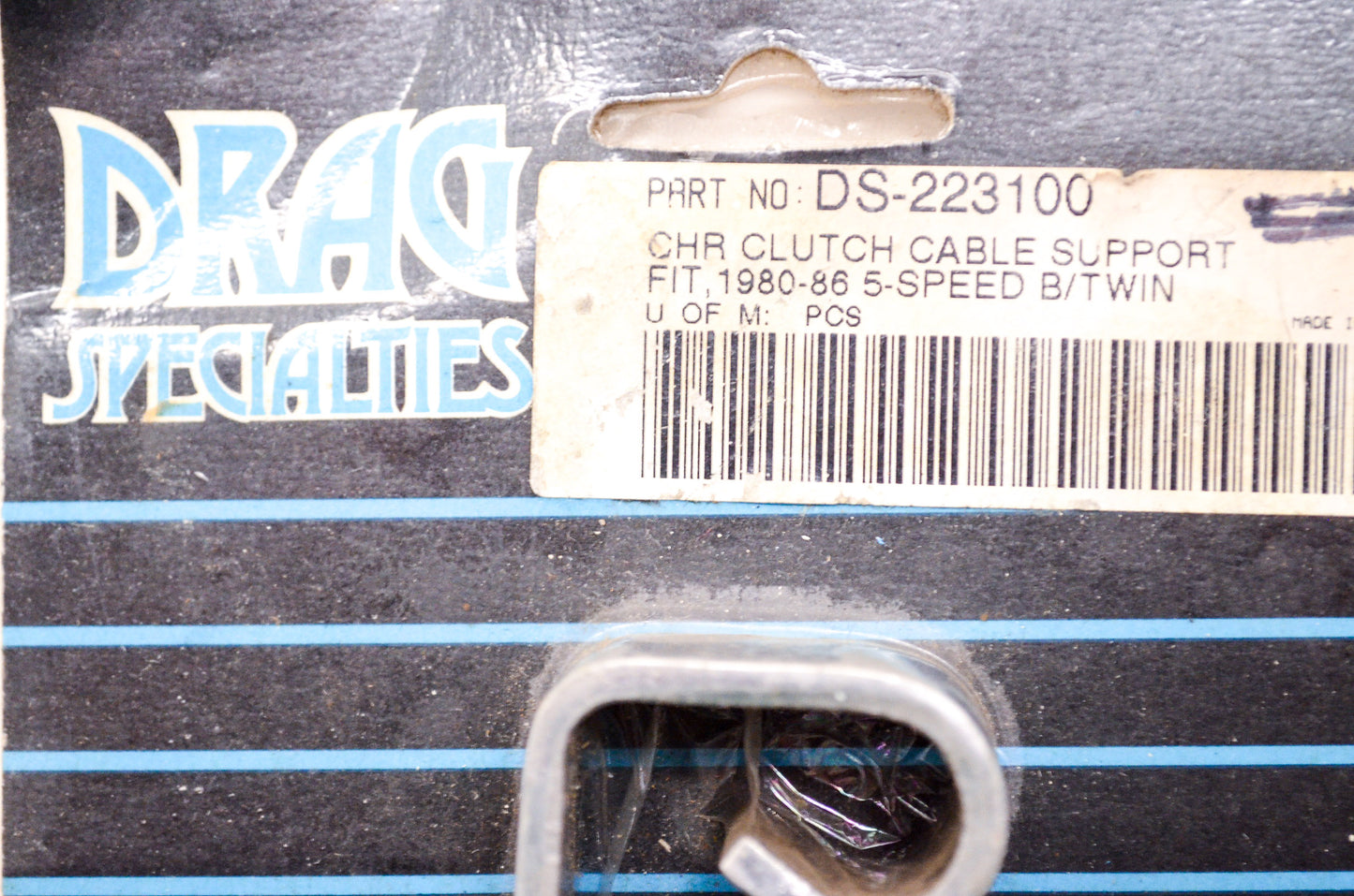 New Drag Specialties Chrome Clutch Cable Support Harley Davidson Big Twin NOS