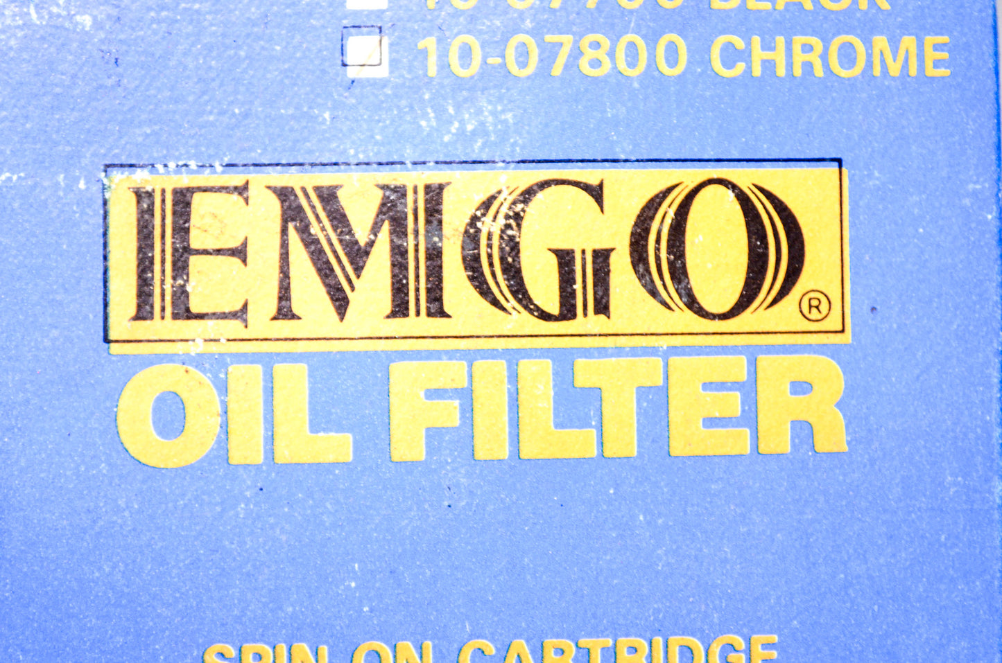 New Emgo Chrome Oil Filter NOS
