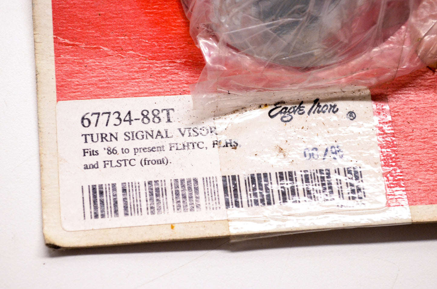 New Eagle Iron Turn Signal Visor FLHTC FLHS FLSTC 86+ Qty 2 NOS