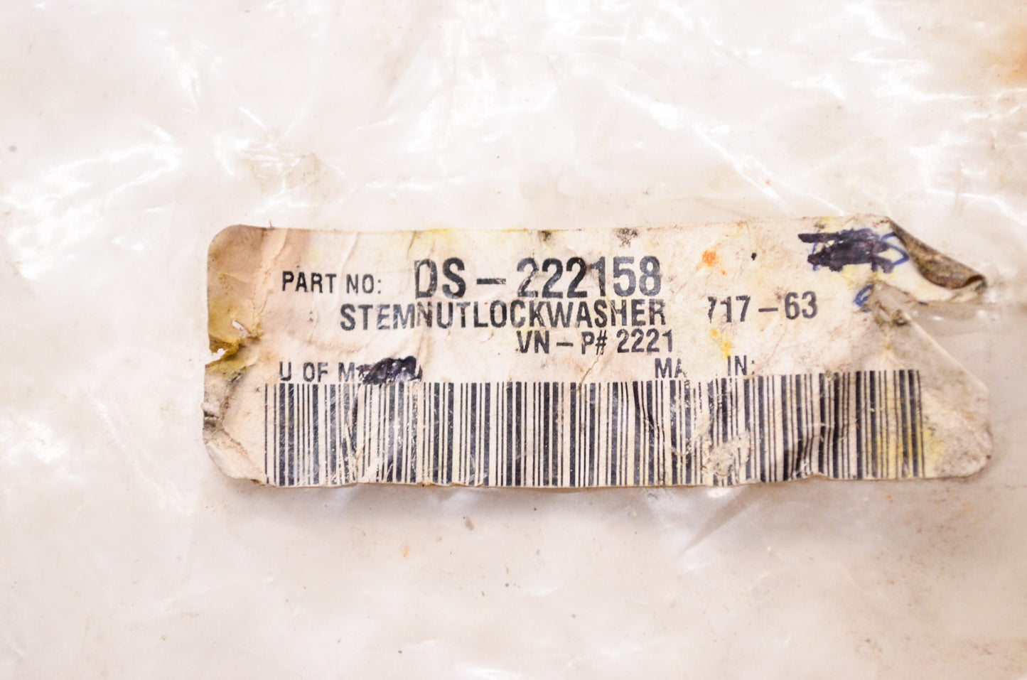 Drag Specialties DS-222158, 2221 Stem Nut Lock Washer Qty 5 NOS