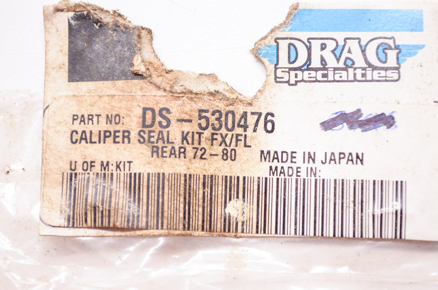 New Drag Specialties Rear Caliper Seal Kit Harley Davidson FX FL NOS