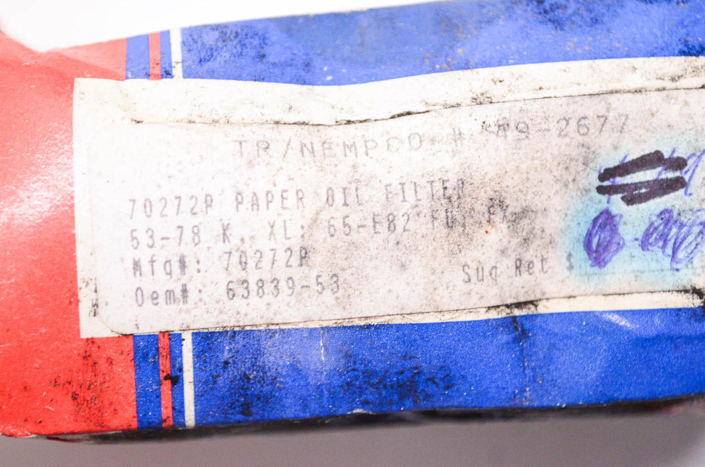 Premium Paper Motorcycle Oil Filter NOS