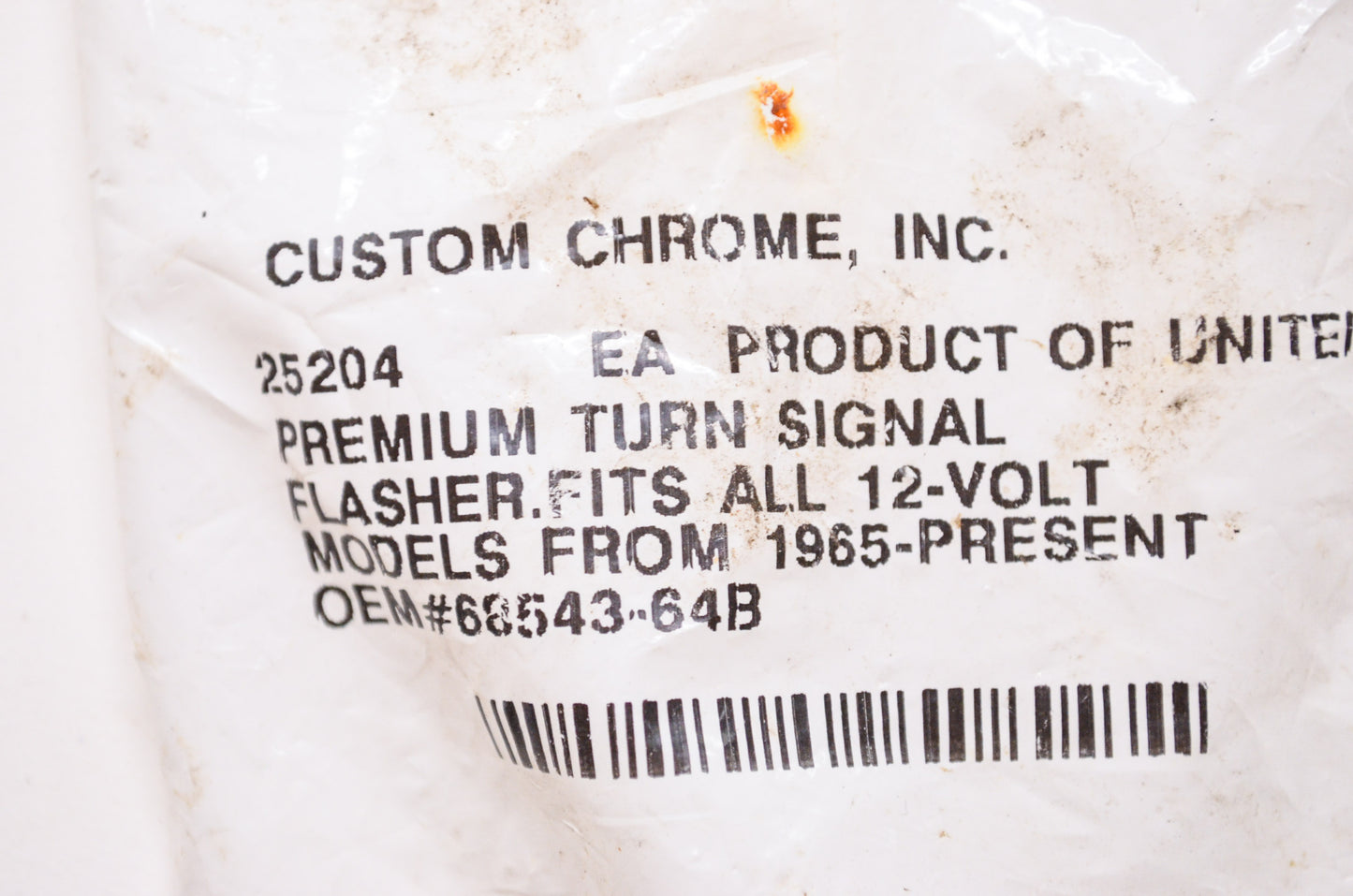 New Custom Chrome Premium Turn Signal Flasher Harley Davidson 12V Models NOS