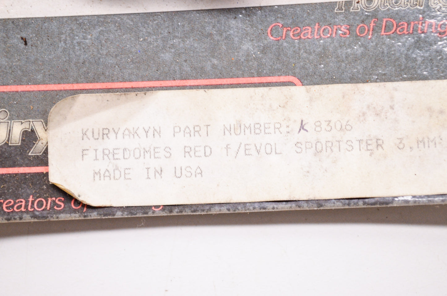 New Kuryakyn Red Firedomes Spark Plug Cover Harley Davidson Sportster Qty 2 NOS