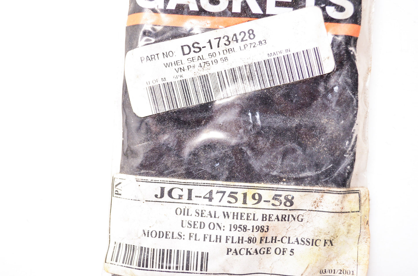 New James Gaskets Wheel Bearing Oil Seal Harley Davidson FL FLH FX Qty 5 NOS