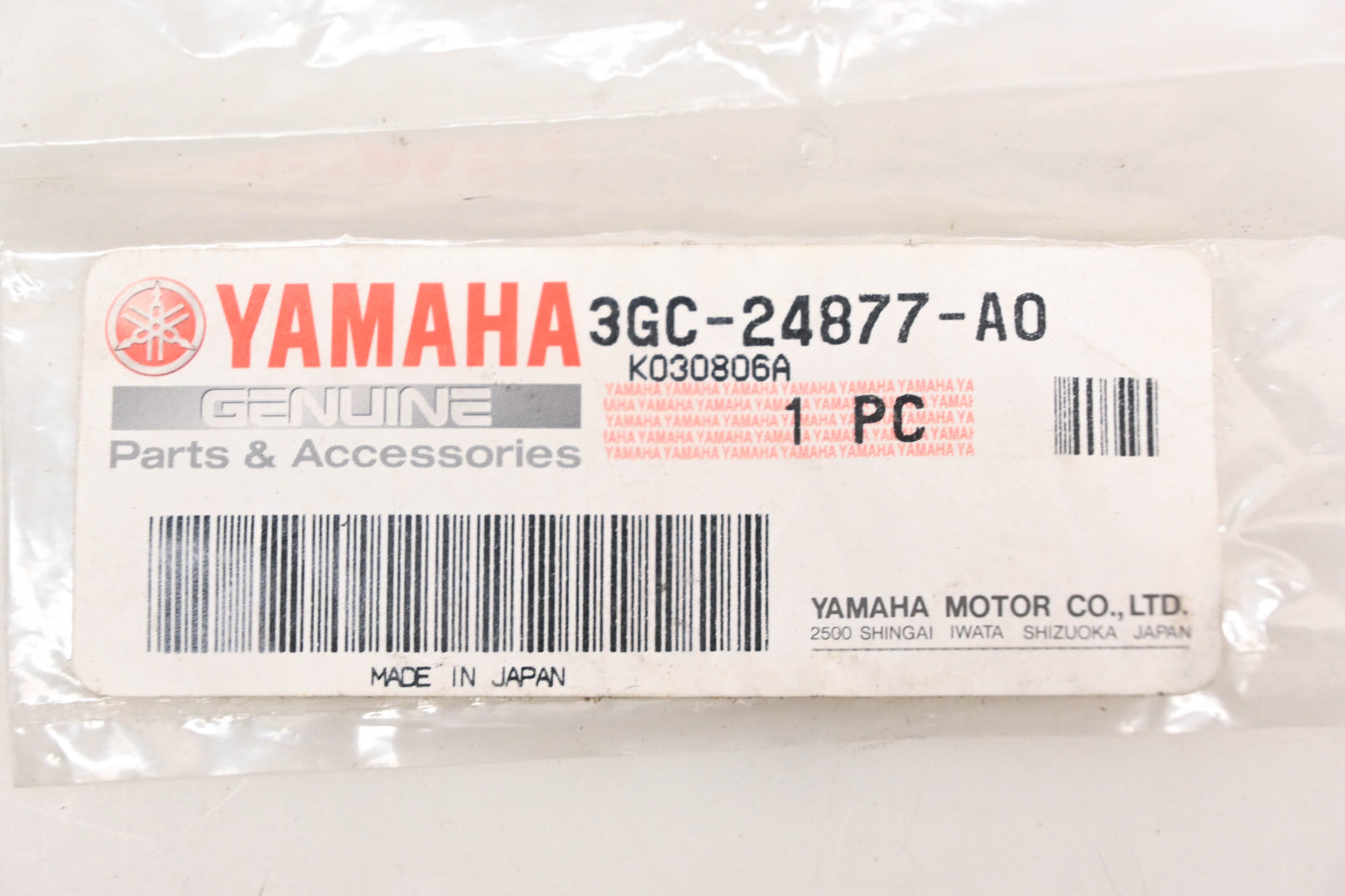 New OEM Yamaha 3GC-24877-A0-00 Load Limit Warning Label NOS