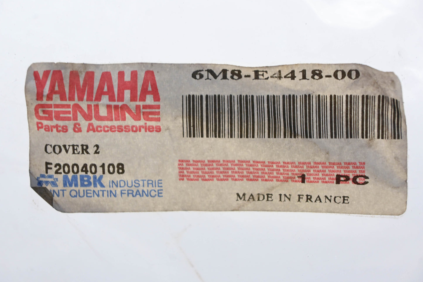 New OEM Yamaha 6M8-E4418-00-00 Intake Cover NOS