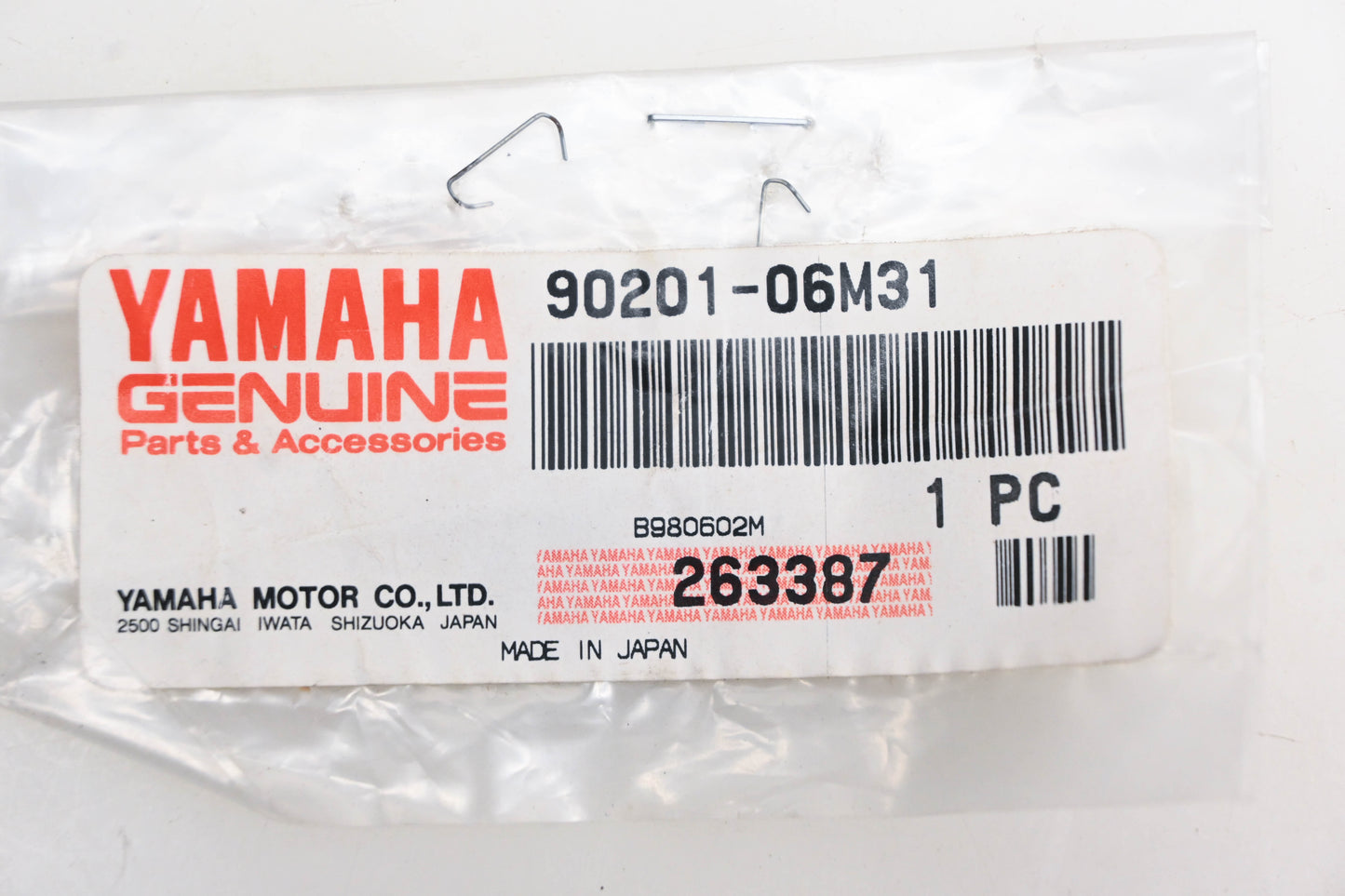 New OEM Yamaha 90201-06M31-00 Washer NOS