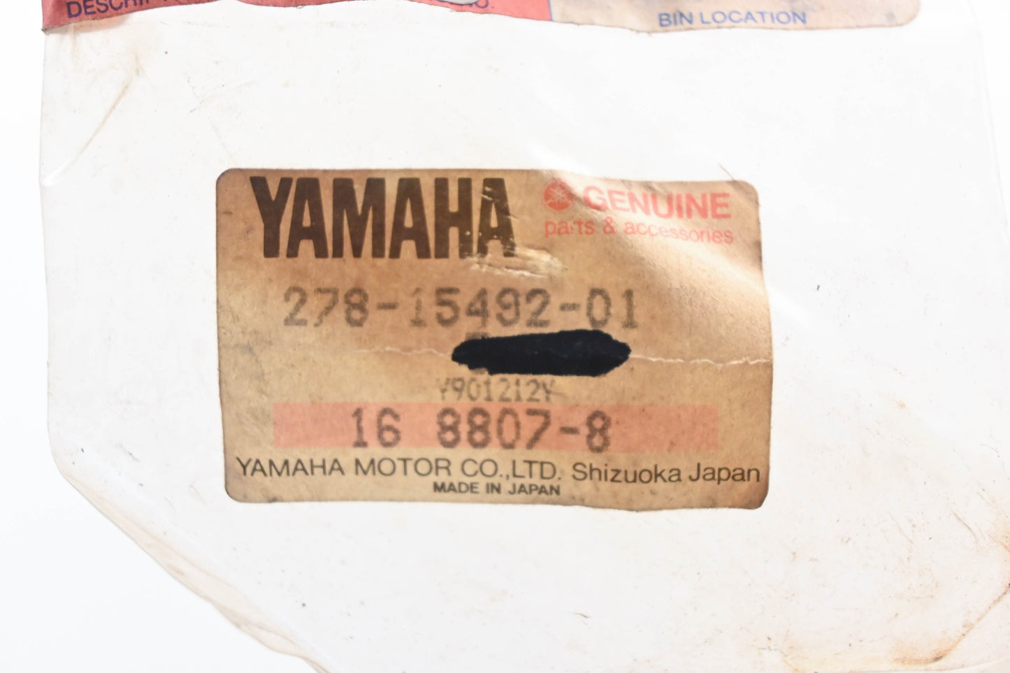 New OEM Yamaha 278-15492-01-00 Cover NOS