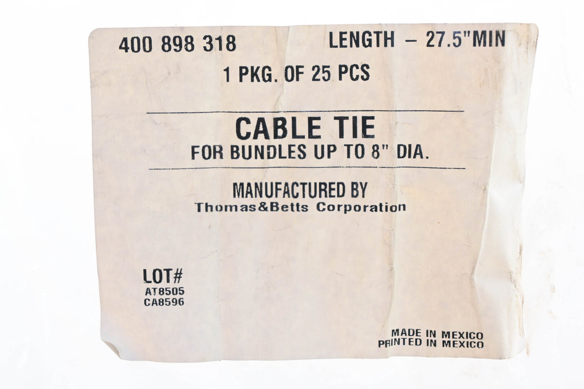 Thomas & Betts 400898318 Cable Ties Qty 25 NOS
