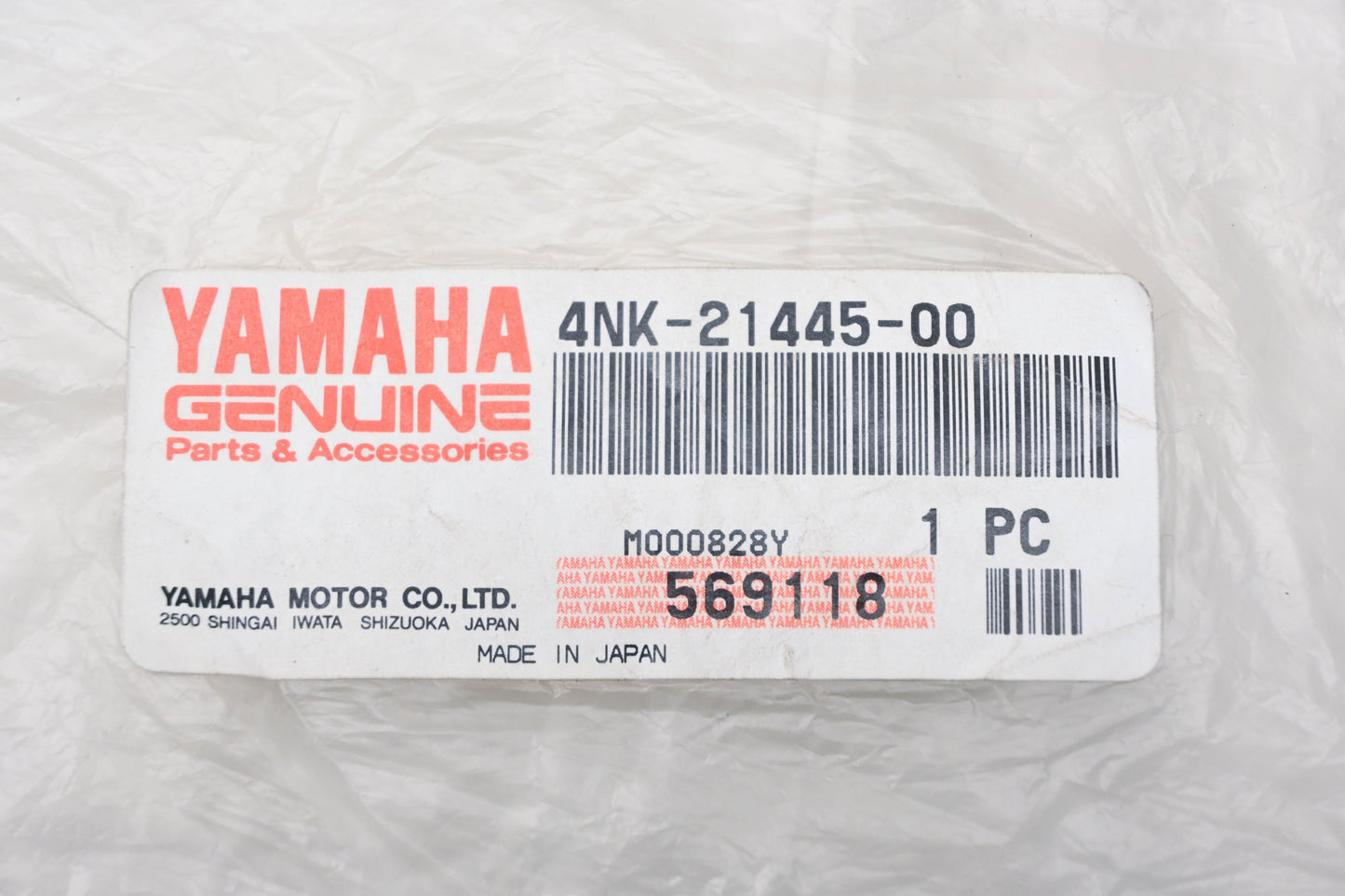 New OEM Yamaha 4NK-21445-00-00 Black Left Muffler Stay Bracket NOS
