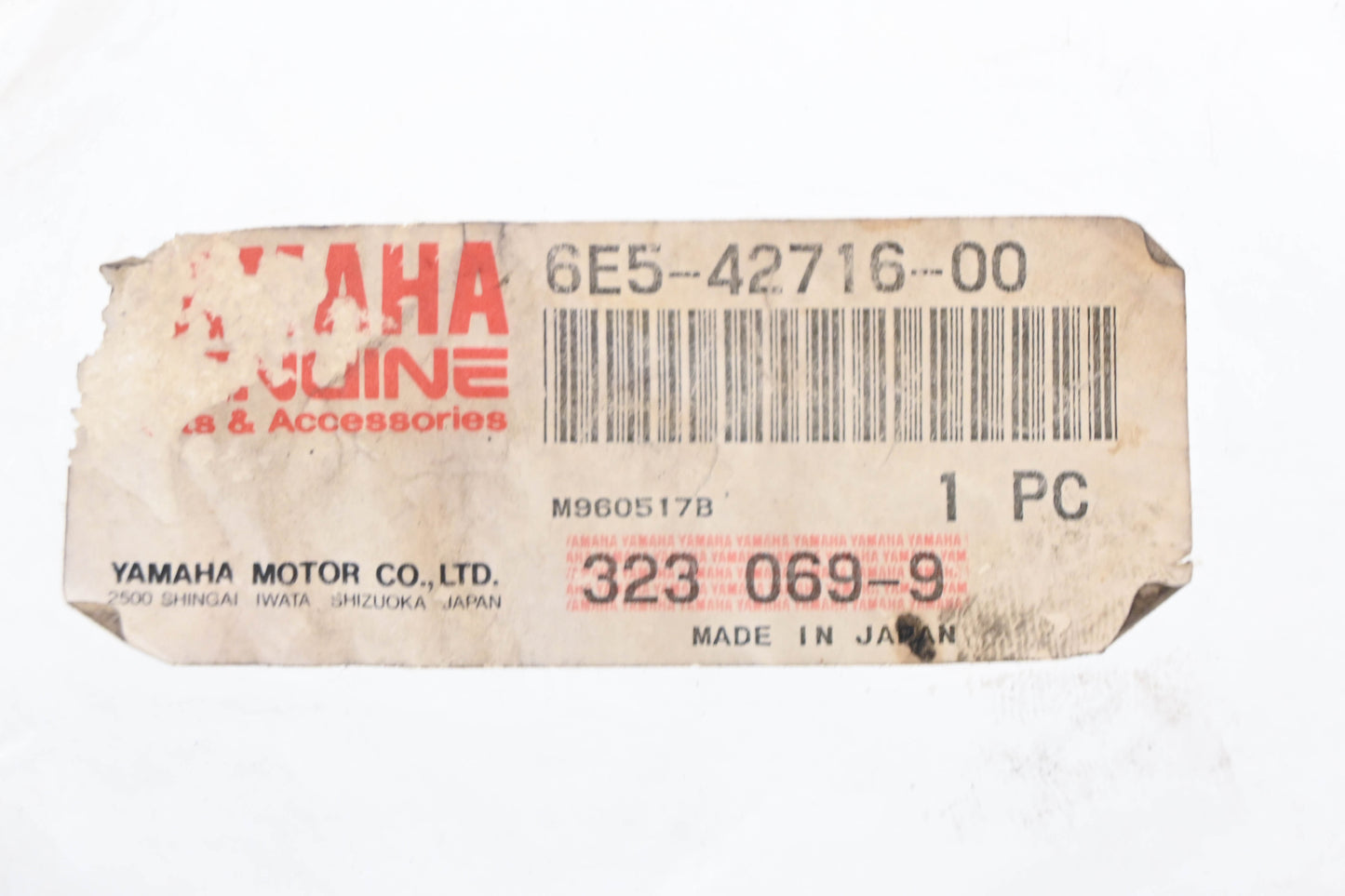 New OEM Yamaha 6E5-42716-00-00 Rubber Seal NOS