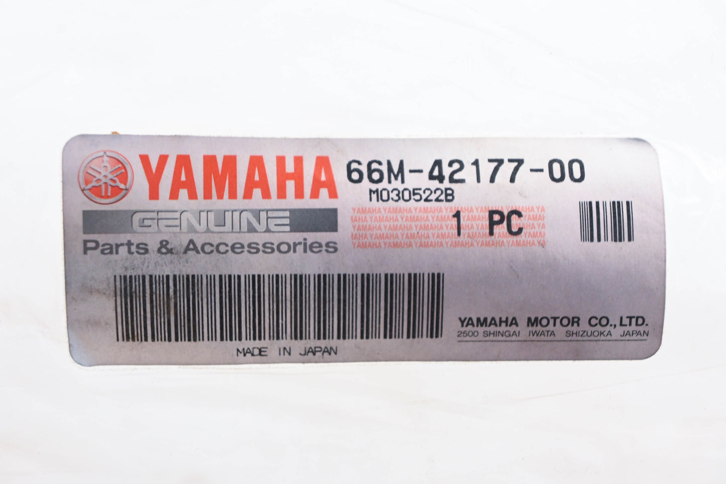 New OEM Yamaha 66M-42177-00-00 Rubber Steering Handle Grip NOS