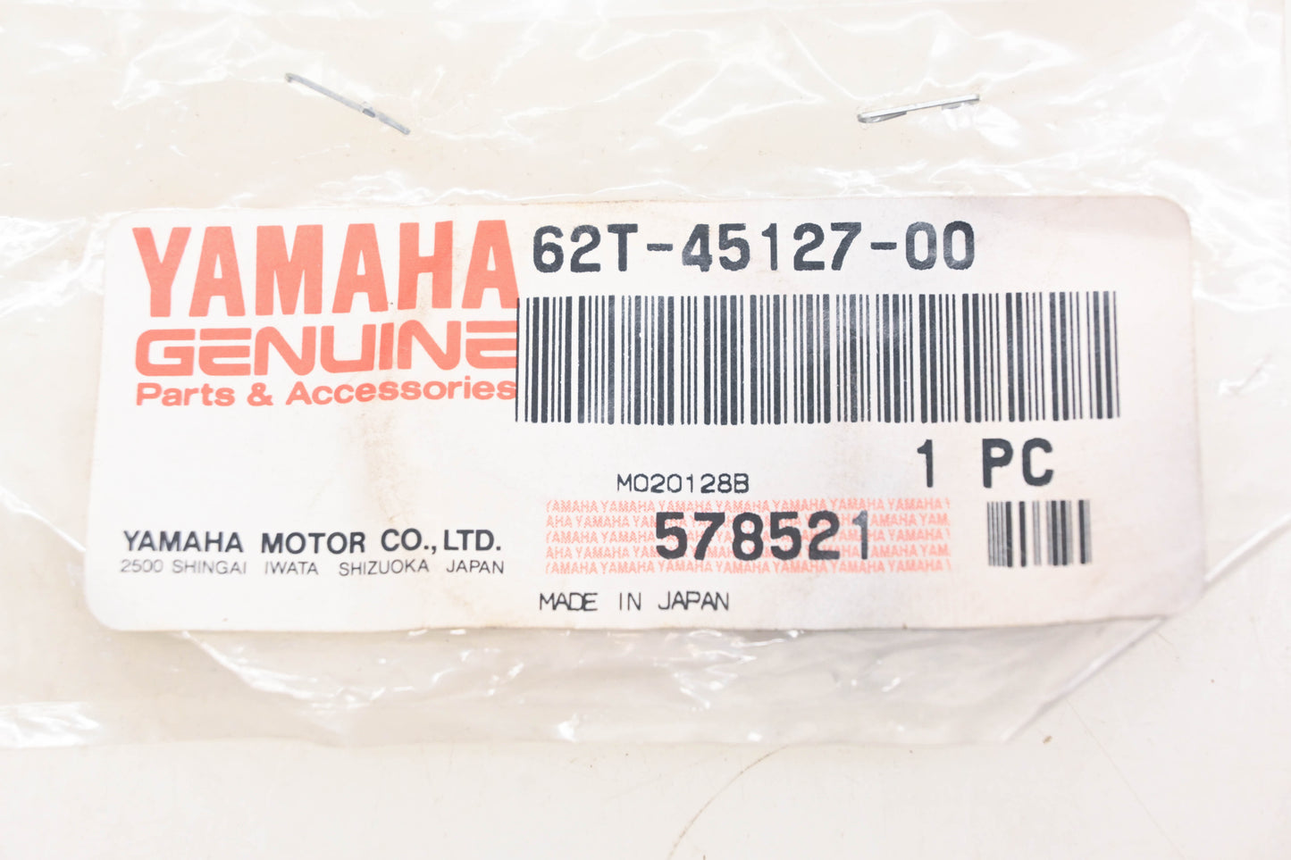 New OEM Yamaha 62T-45127-00-00 Seal Ring NOS