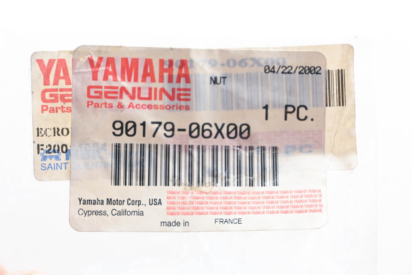 New OEM Yamaha 90179-06X00-00 Nut NOS