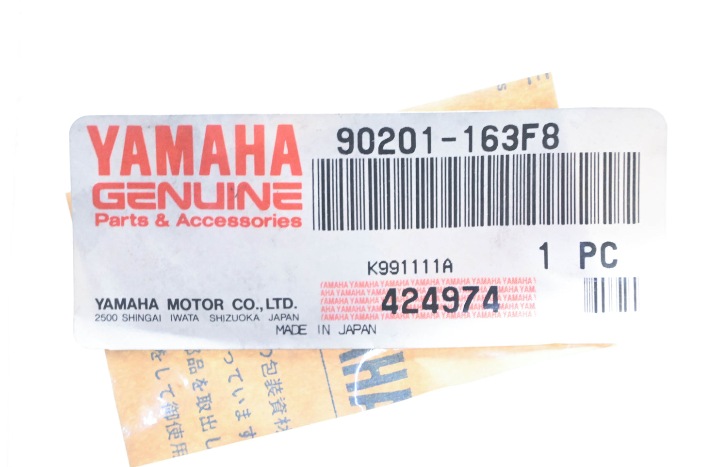 New OEM Yamaha 90201-163F8-00 Plate Washer NOS