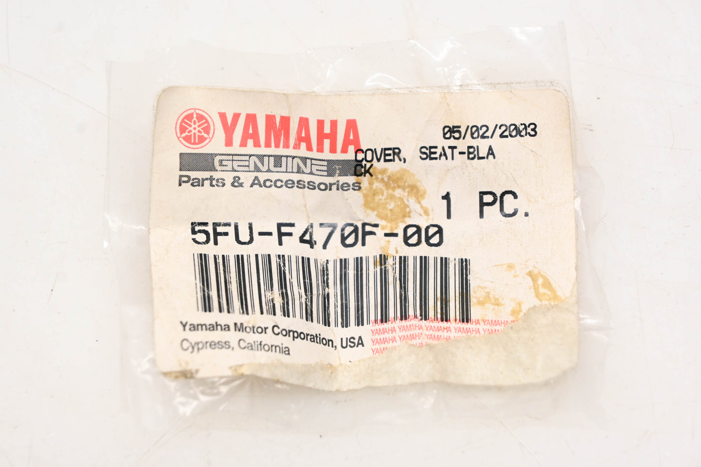 New OEM Yamaha 5FU-F470F-00-00 Black Seat Cover NOS