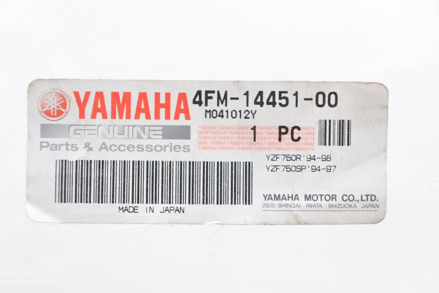 New OEM Yamaha 4FM-14451-00-00 Air Filter Element NOS