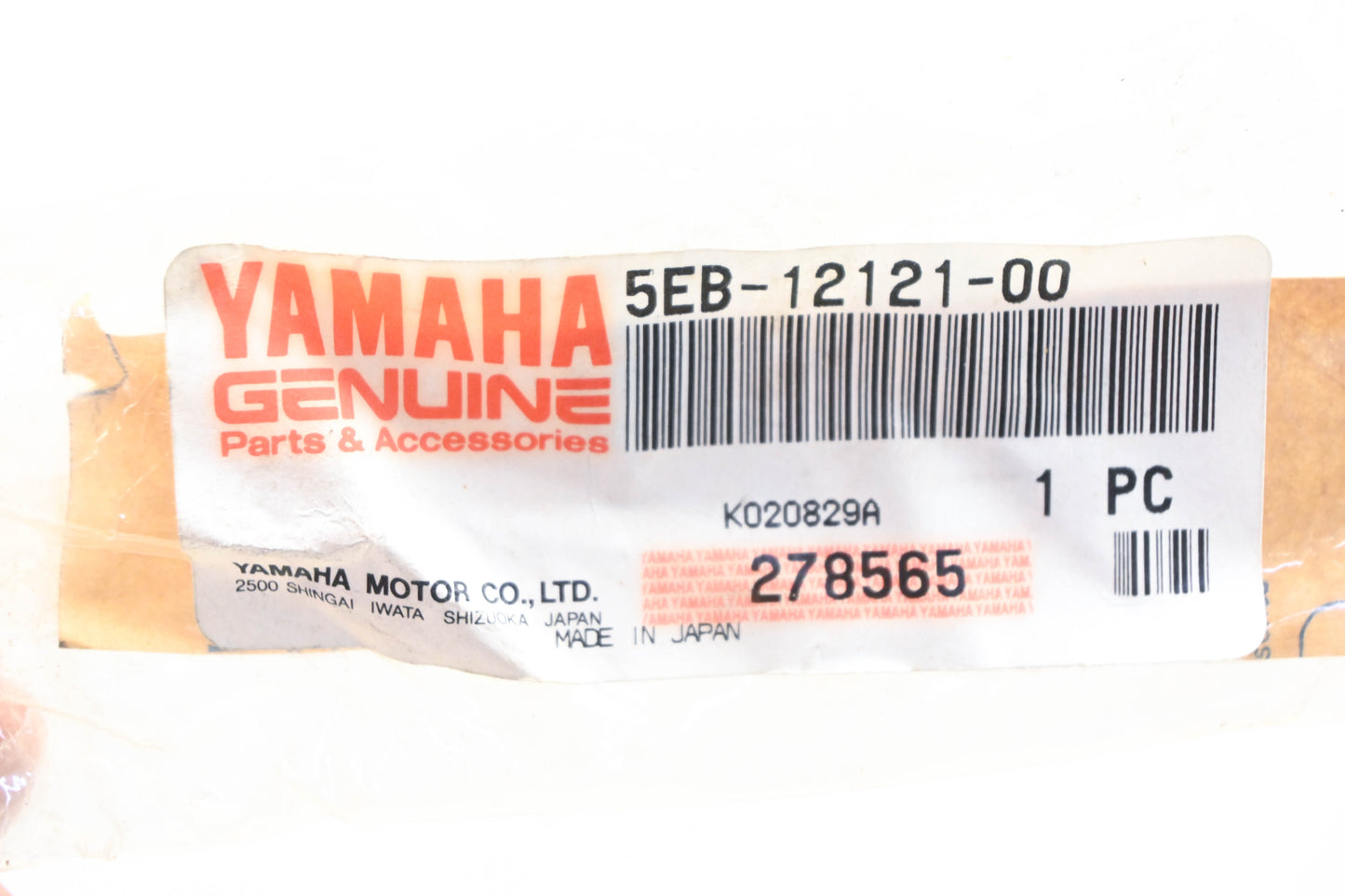 New OEM Yamaha 5EB-12121-00-00 Exhaust Valve NOS